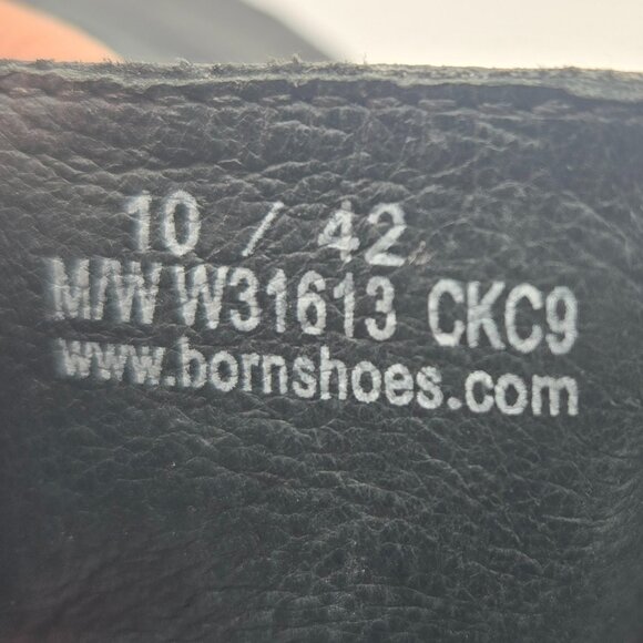 Born Black Leather Toe‑Loop Buckle Strap Sandals | Women’s Size 10 - Picture 9 of 12